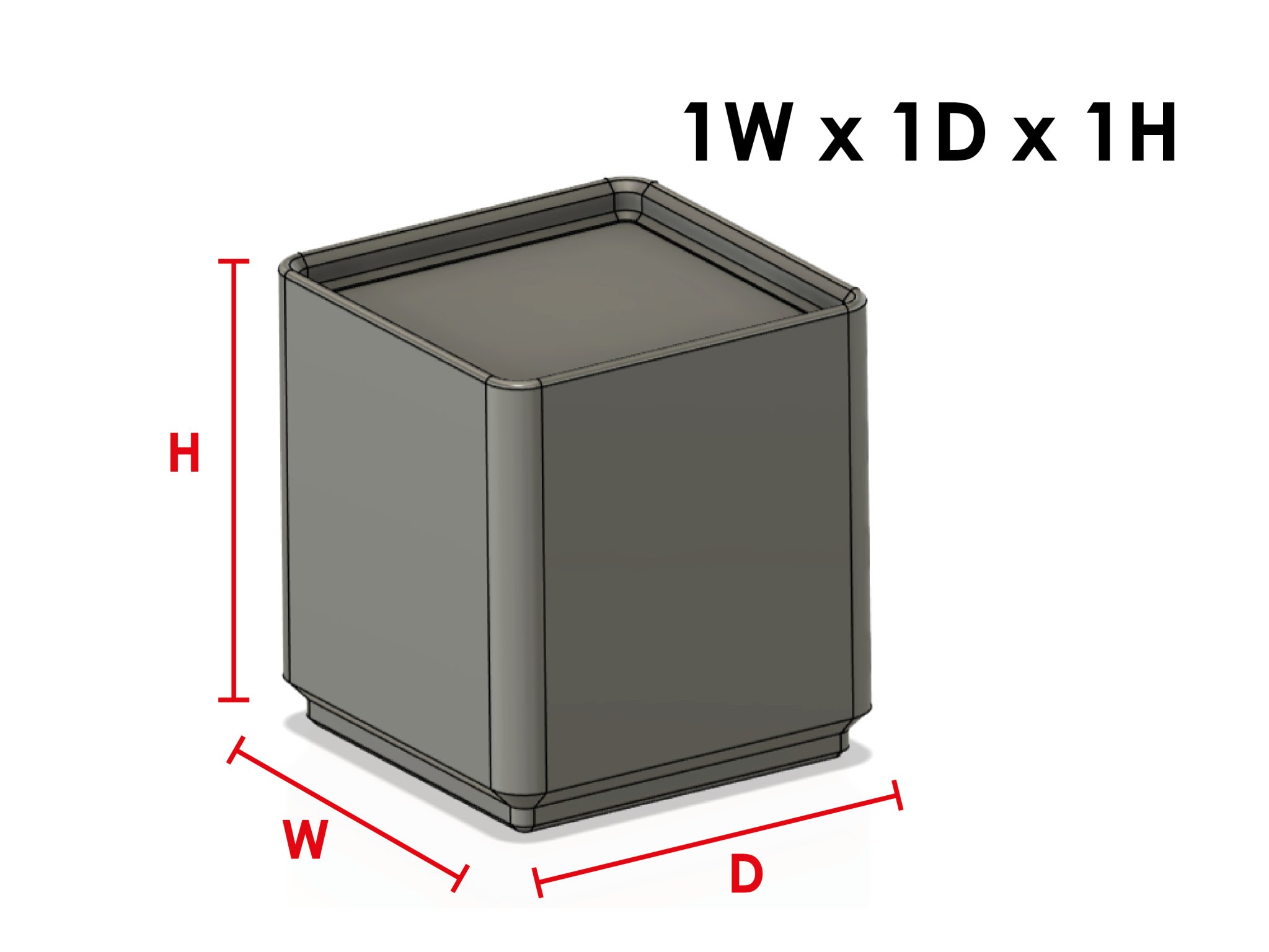 Hộp Gridfinity Tùy Chỉnh Điền Sẵn (Fusion 360)