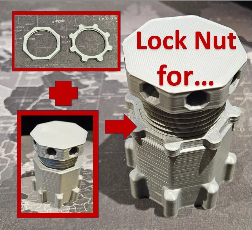 Đai Ốc Khóa Cho Chân Đế Điều Chỉnh Chiều Cao