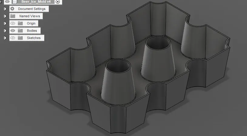 Khuôn Đá Thùng Bia Có Thể Xếp Chồng - Biertragerl Eiswürfel (Xếp Chồng)