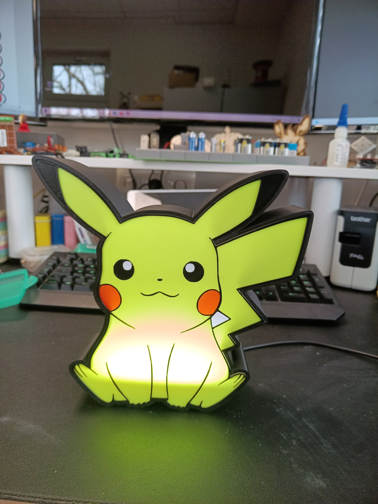 Đèn ngủ Pikachu nhiều màu sắc