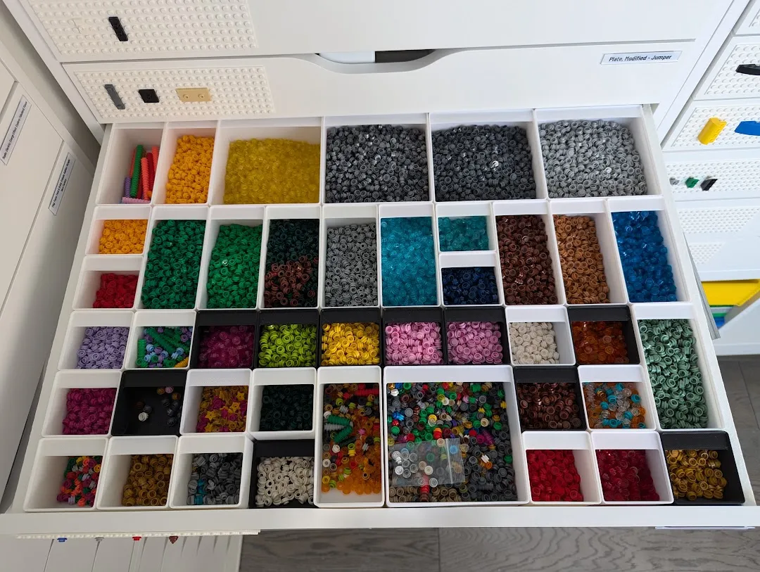 Khay lưu trữ LEGO Brickfinity cho ngăn kéo IKEA ALEX