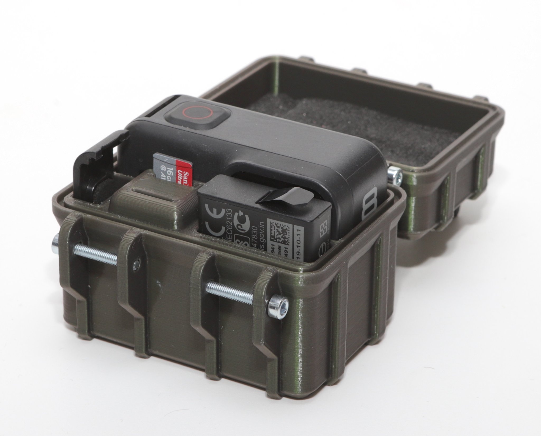 Vỏ bảo vệ GoPro 8 đa năng cho thẻ SD và pin