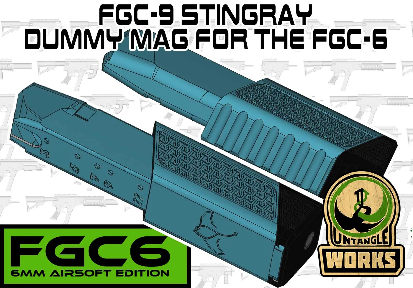Mô hình đạn giả FGC-9 stingray cho GGB airsoft