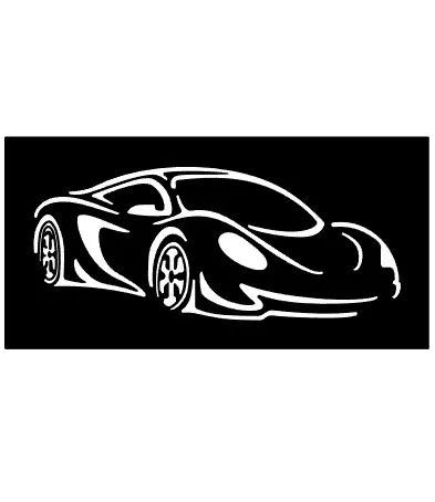Silhouette của hai siêu xe thể thao với kích thước 120mm x 240mm x...