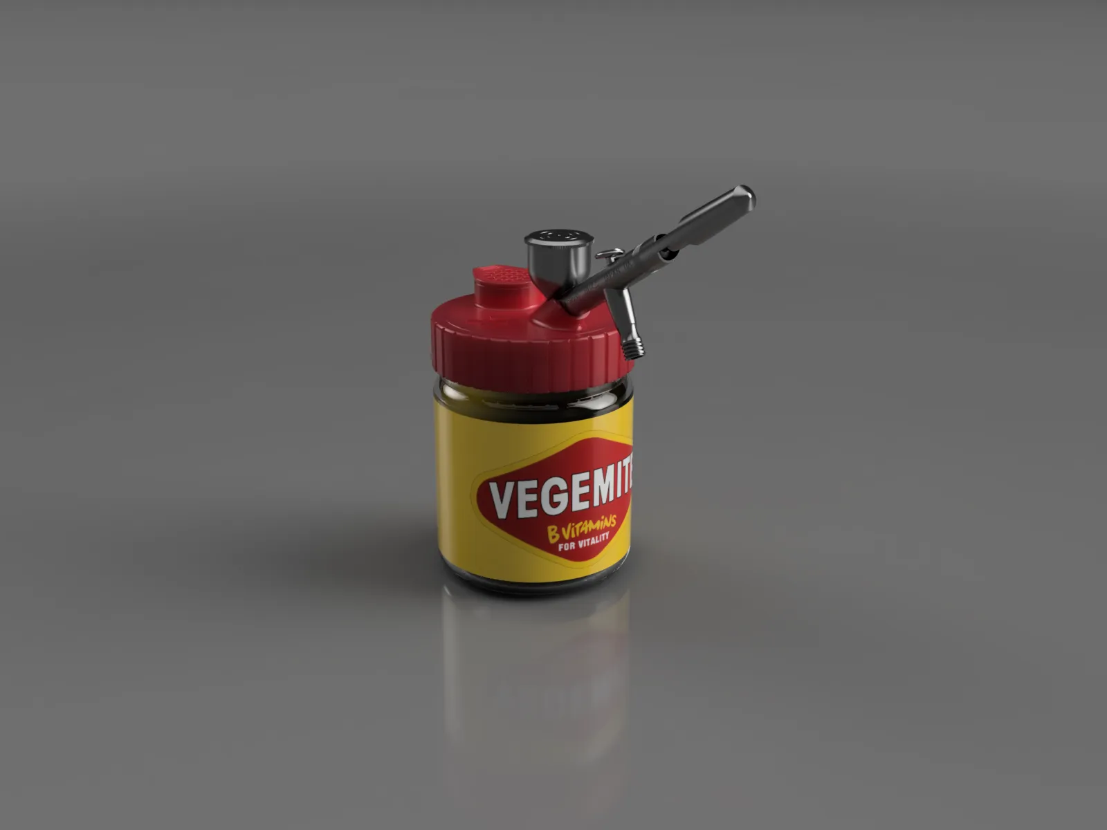 Máy vệ sinh súng phun sơn dành cho hũ Vegemite 500g