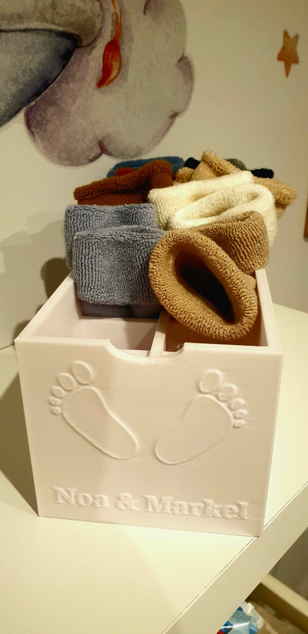 Hộp tổ chức tất cho bé yêu