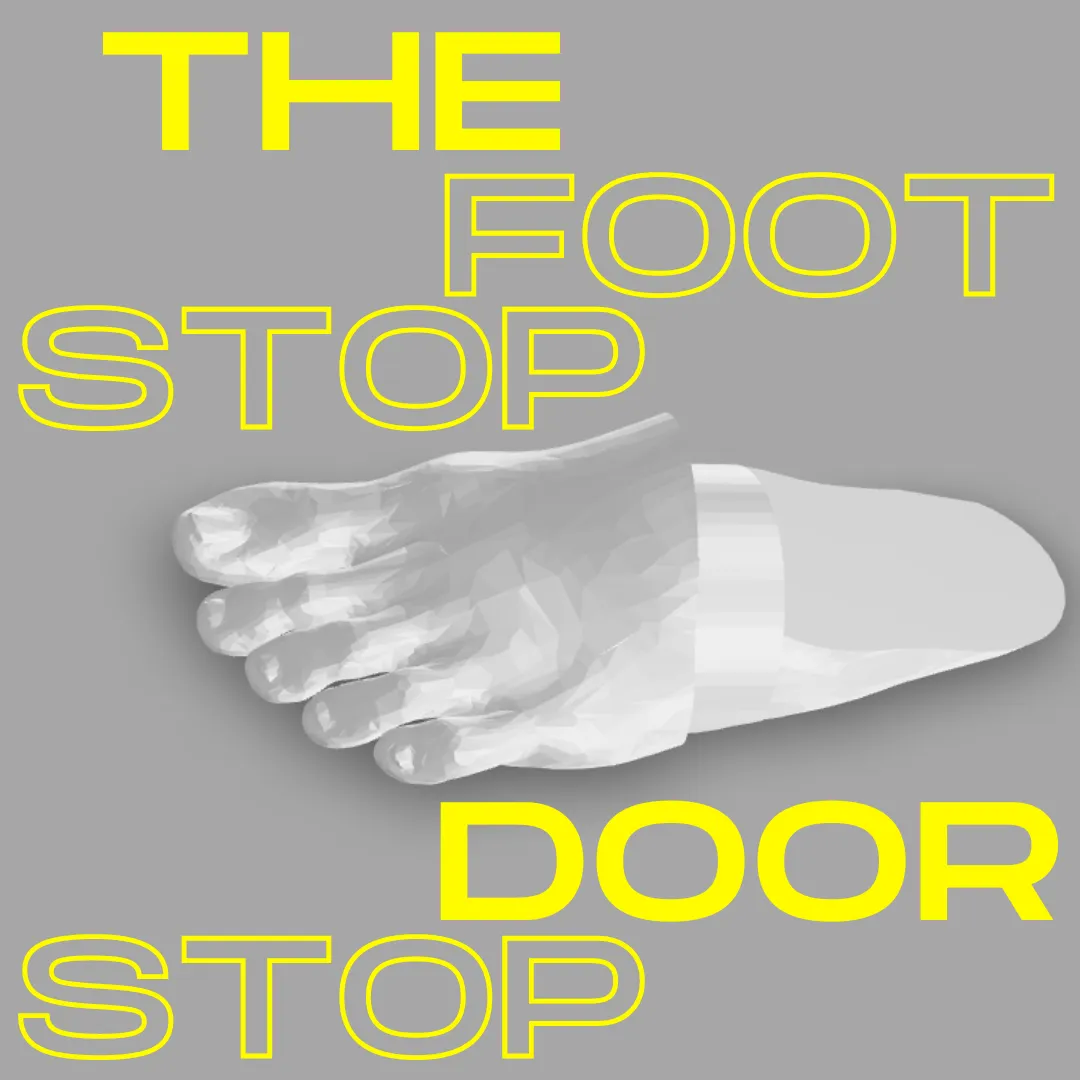 Giá đỡ cửa hình chân người độc đáo The_Foot_Stop