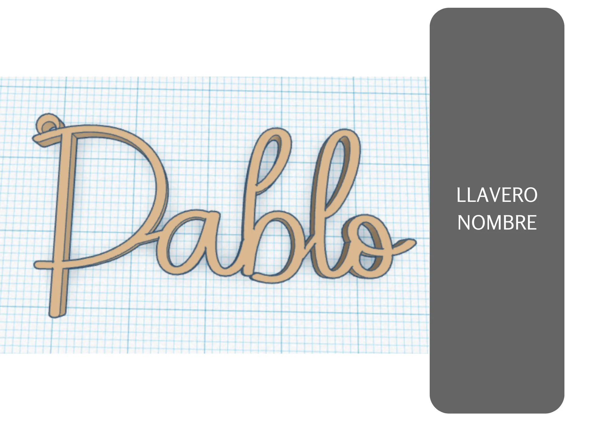 Llavero cá nhân hóa với tên độc đáo