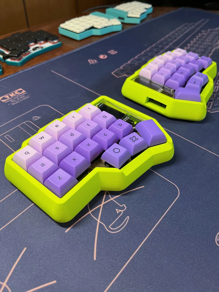 Vỏ cao cấp cho bàn phím Corne (CRKBD) 5 và 6 cột