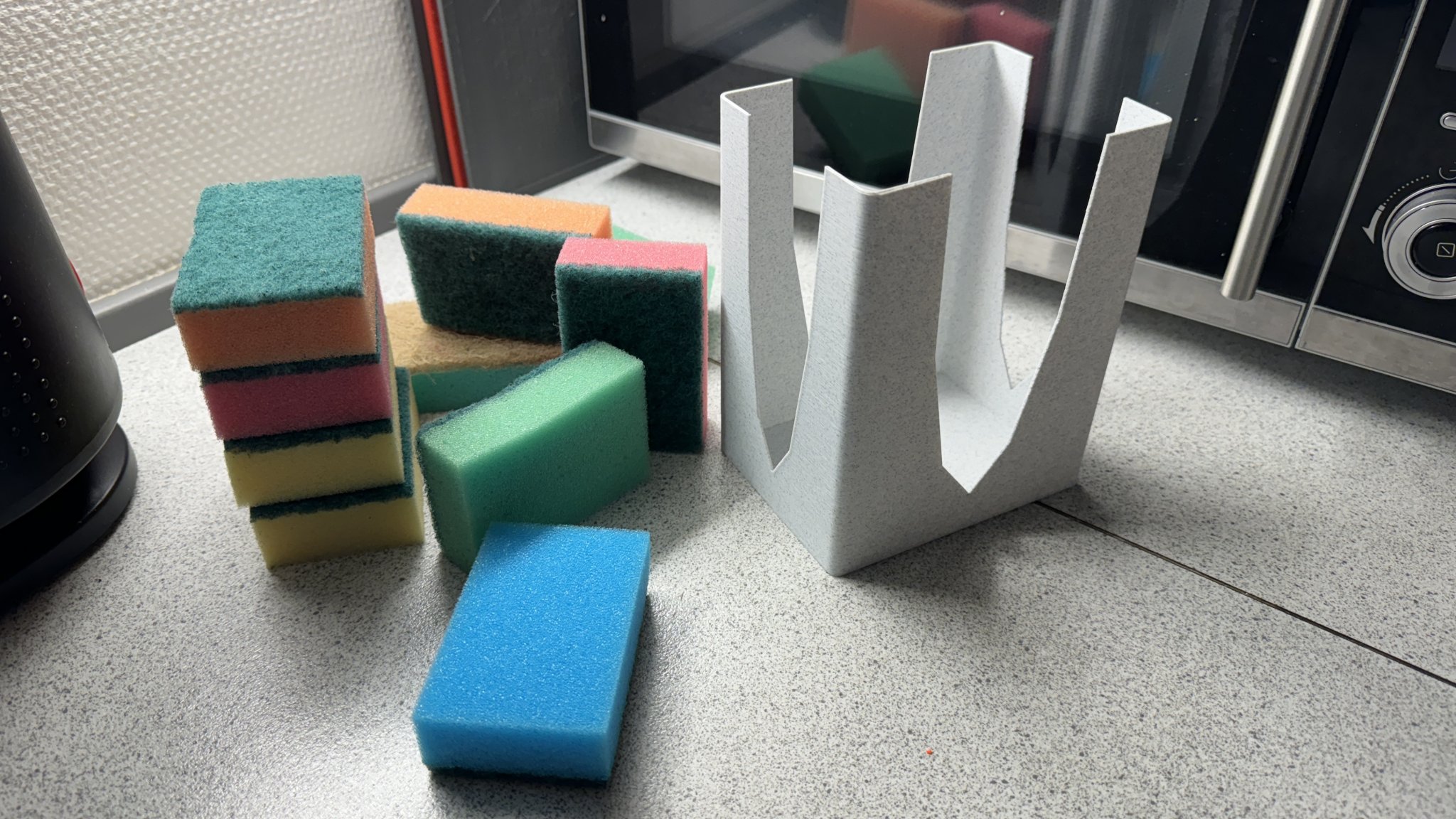 Giá đỡ bọt biển rửa chén cho 12 miếng bọt biển