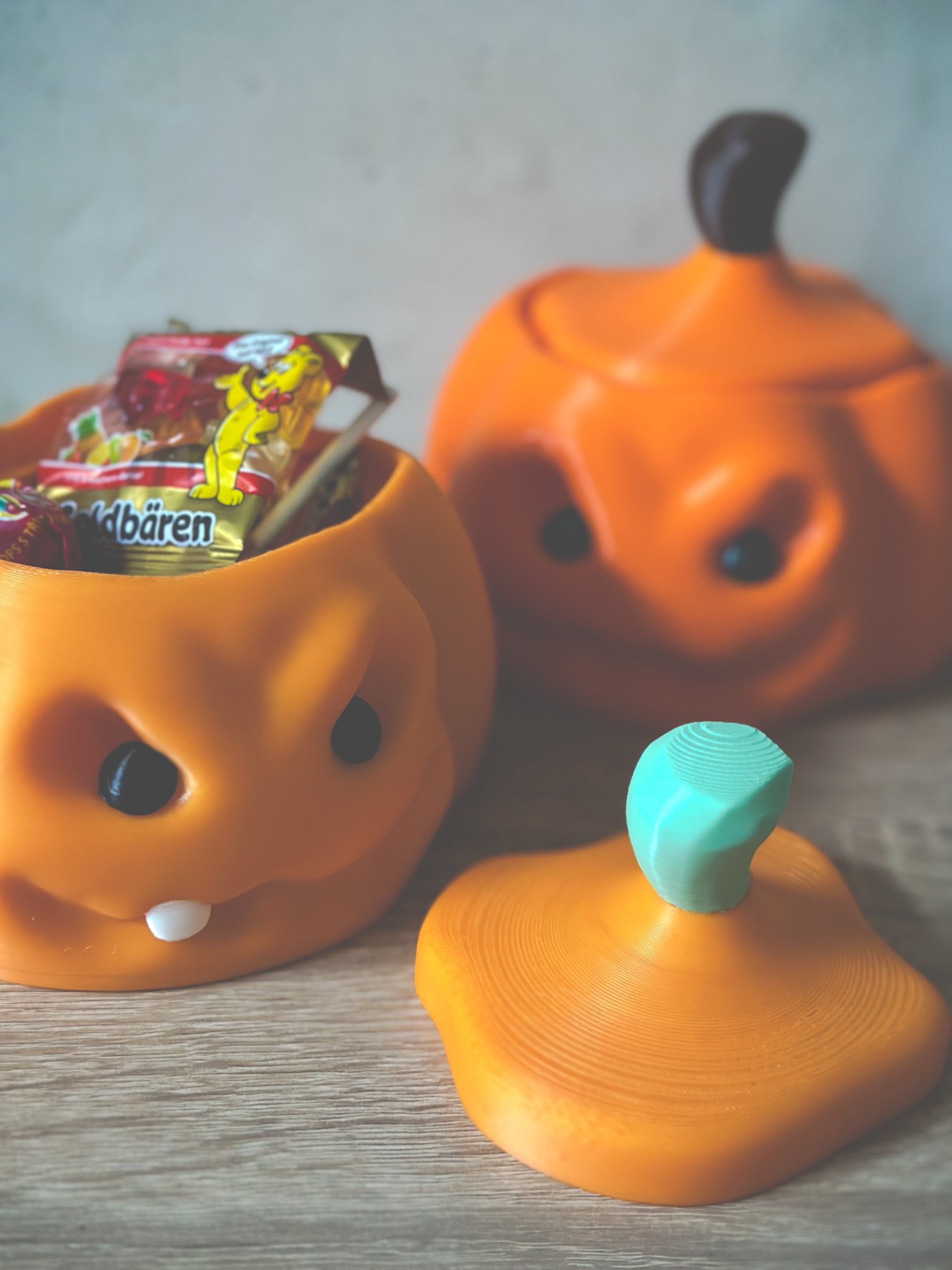 Bát bí ngô Halloween dễ in để đựng kẹo