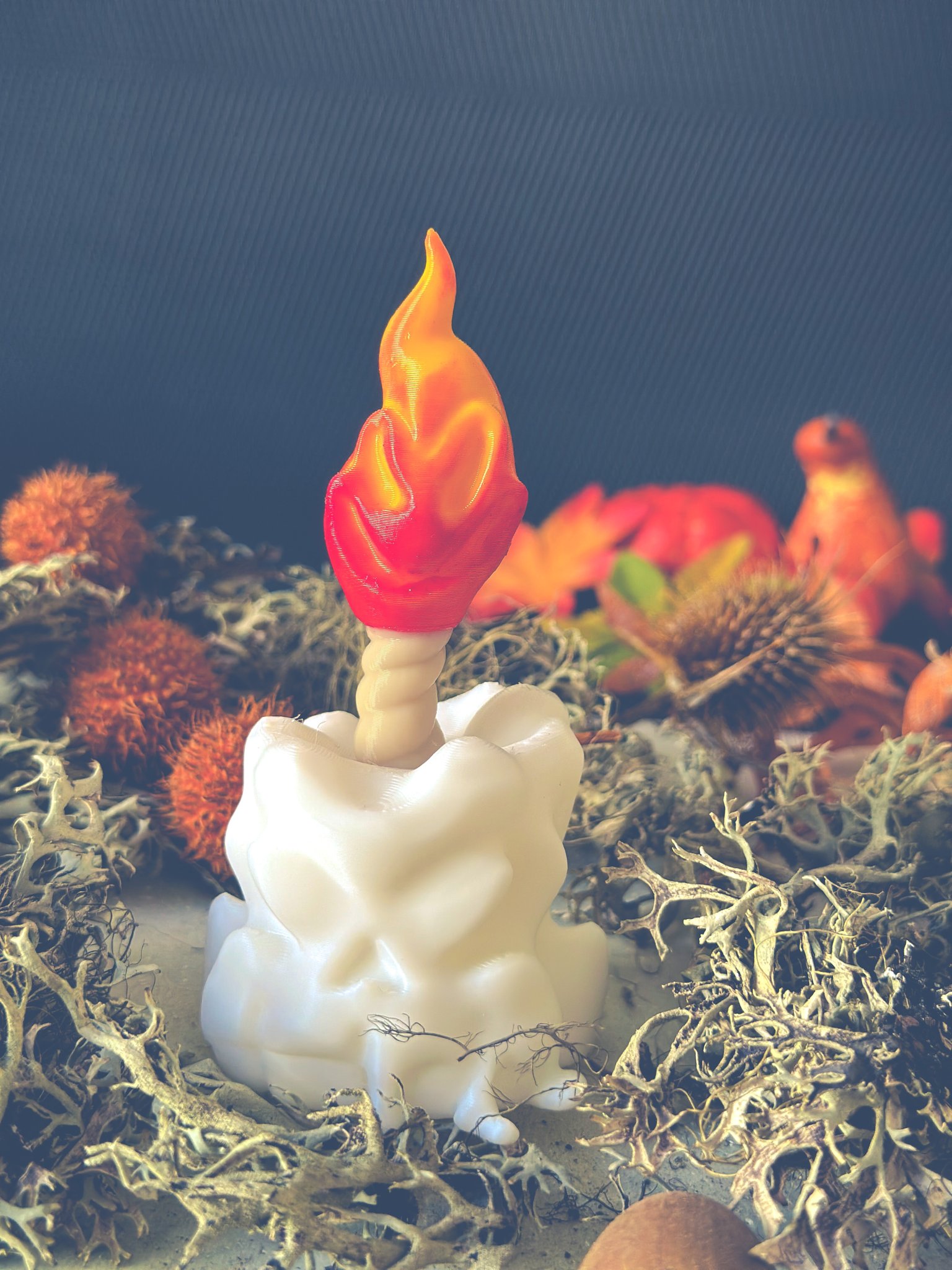 Nến đầu lâu với thiết kế độc đáo cho đèn tealight điện