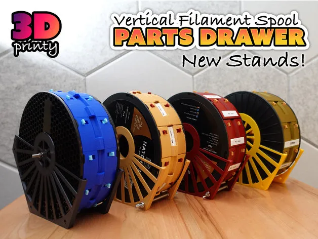 Giá đỡ cuộn filament đứng với ngăn chứa có thể tháo rời
