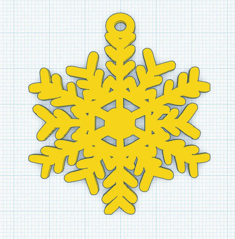 Đồ trang trí Giáng sinh hình bông tuyết dễ in