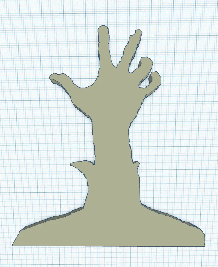 Bàn tay Halloween từ mồ mả dễ in ấn décor