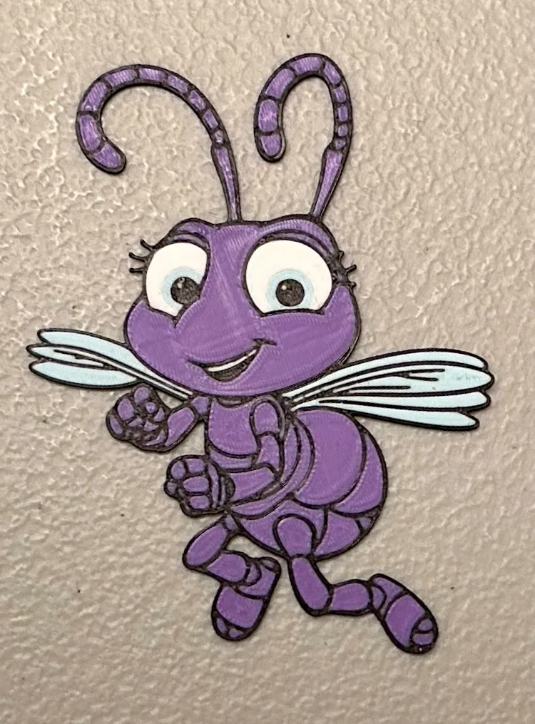 Nam châm chấm nhiều màu sắc 4 màu