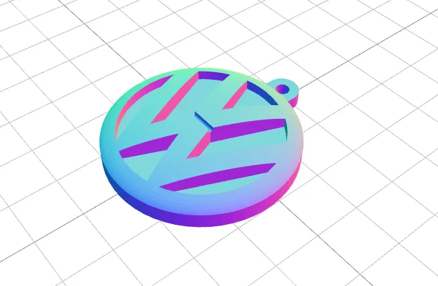 Chìa khóa hình VW với trung tâm nổi bật