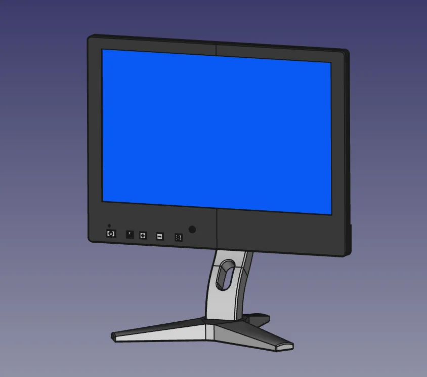 Vỏ màn hình TFT 10.1" với giá đỡ cho máy tính bảng cũ