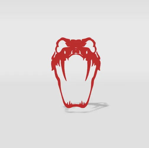 Trang trí tường hình rắn đơn giản