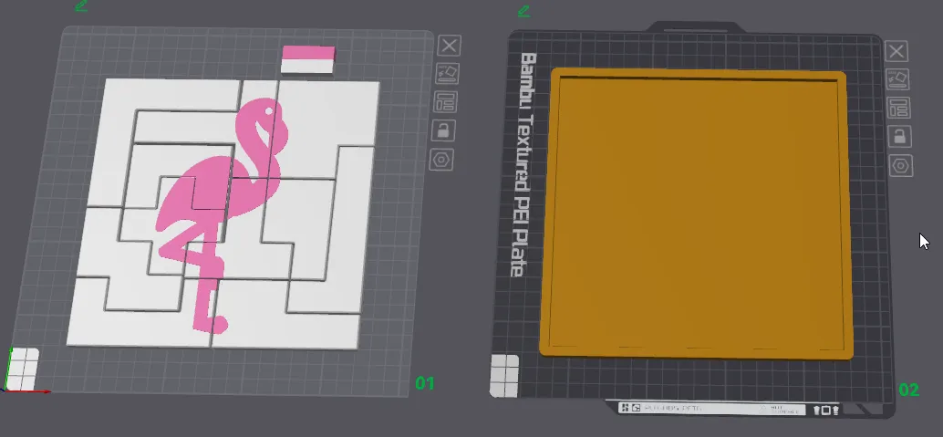 Câu đố hình hồng hạc đơn giản cho trẻ em