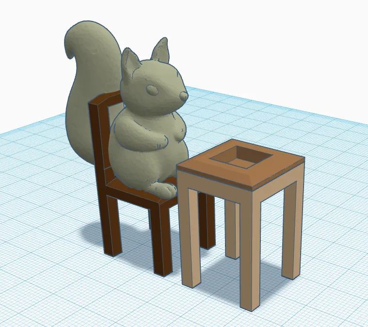 Bàn ăn cho sóc tại nhà hàng mùa đông