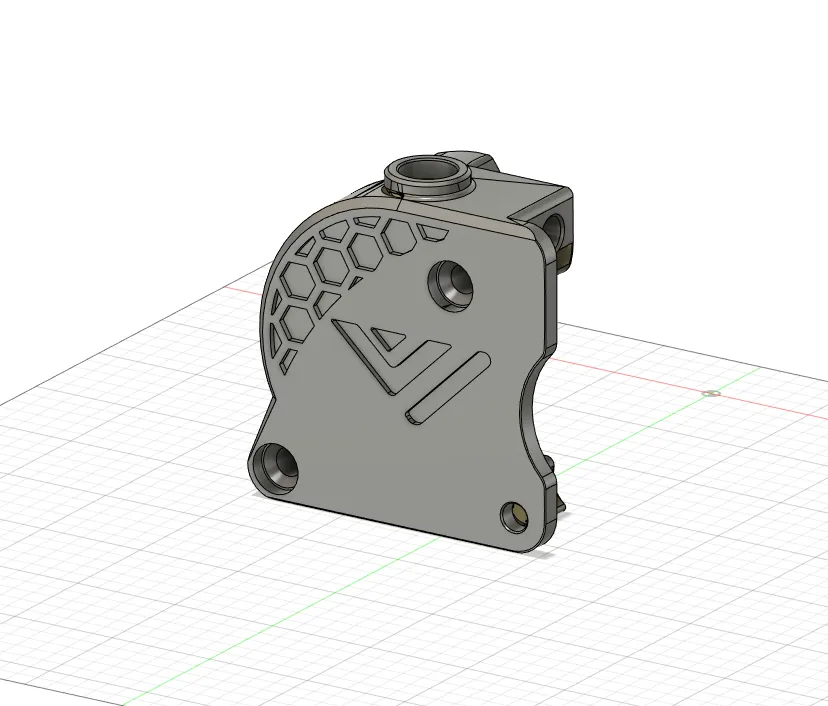 Vỏ máy ép LGX lite với logo Vzbot