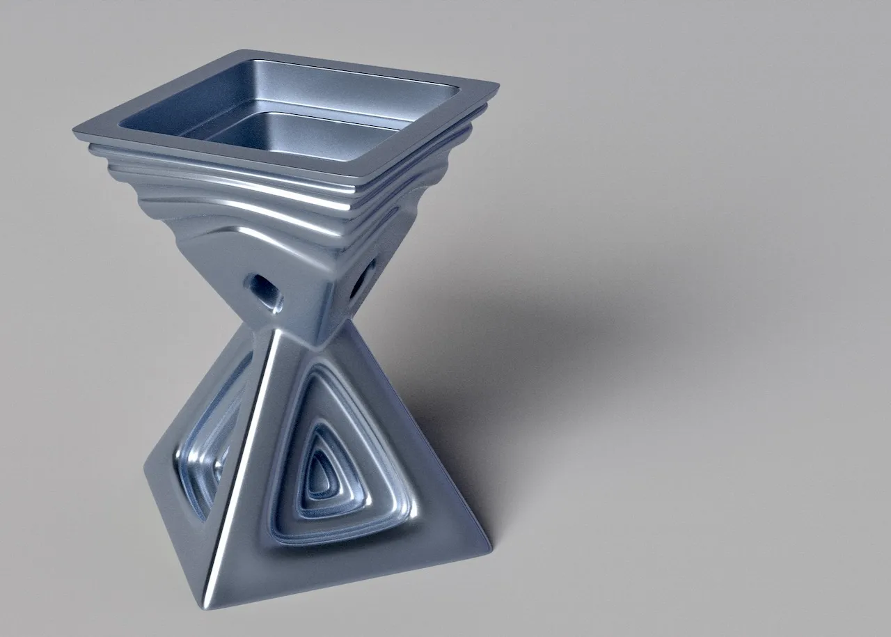 Kim tự tháp đôi kết hợp nghệ thuật và thiết kế