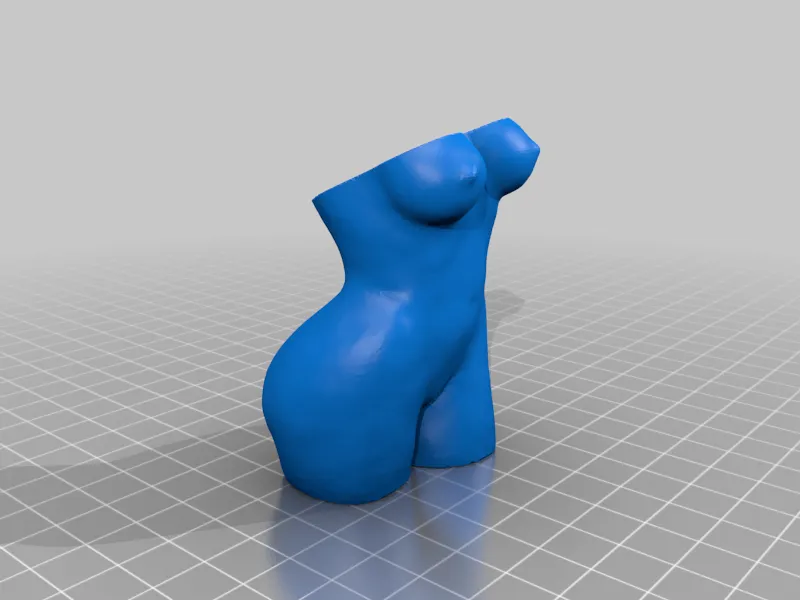 Bình hoa nữ khỏa thân nghệ thuật 3D