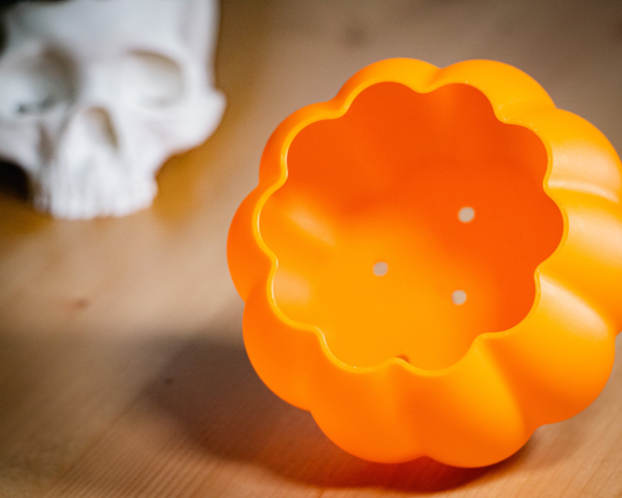 Chậu trồng bí ngô dễ in cho Halloween và mùa thu