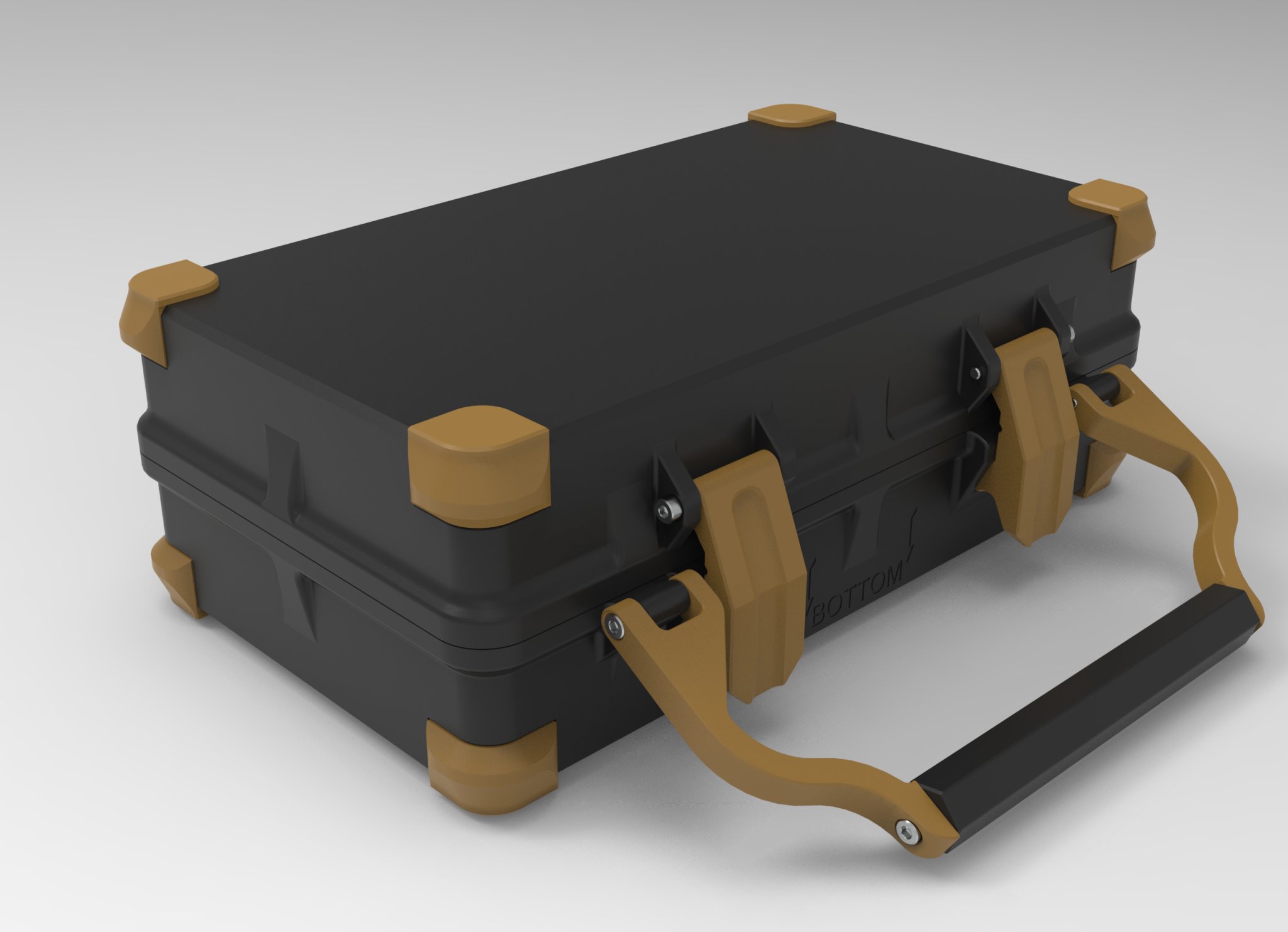 Hộp bảo vệ chắc chắn 225 x 125 x 75mm có tay cầm