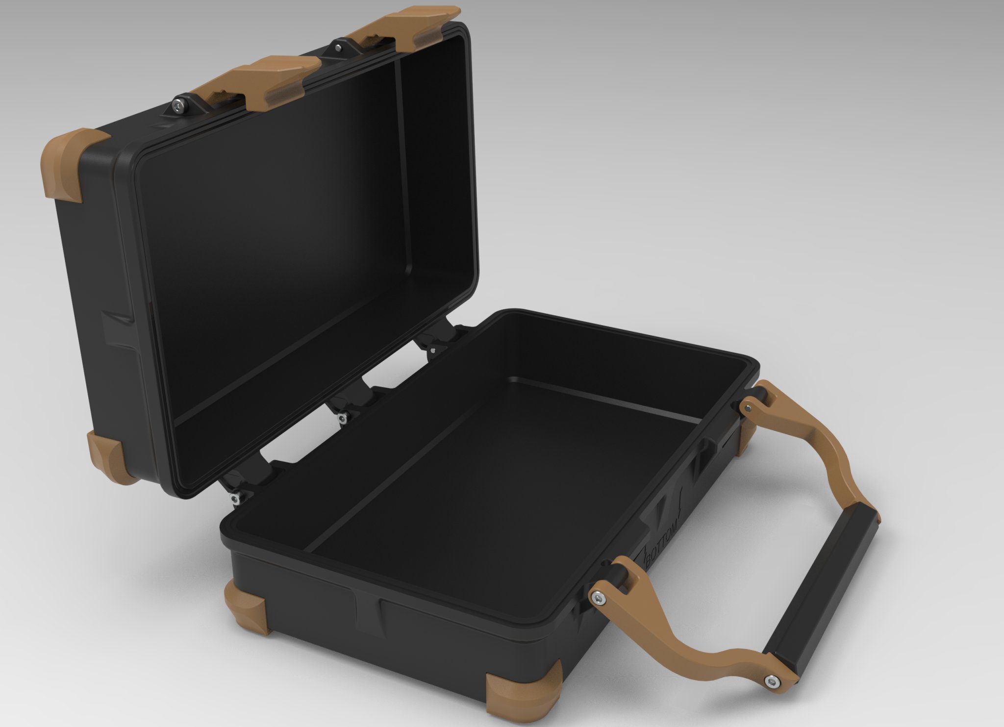 Hộp bảo vệ chắc chắn 225 x 125 x 75mm có tay cầm