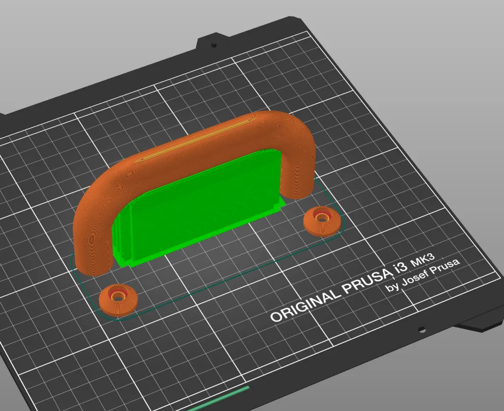 Tay cầm đơn giản cho nắp thùng rác