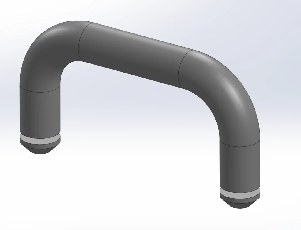 Tay cầm đơn giản cho nắp thùng rác