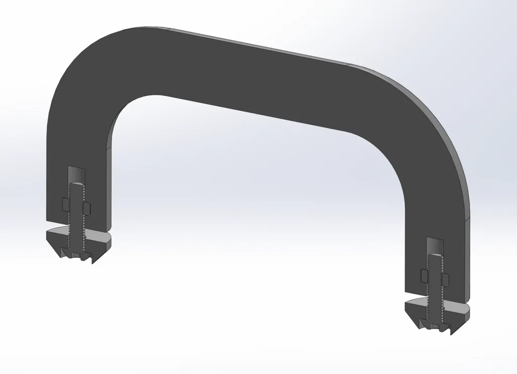 Tay cầm đơn giản cho nắp thùng rác