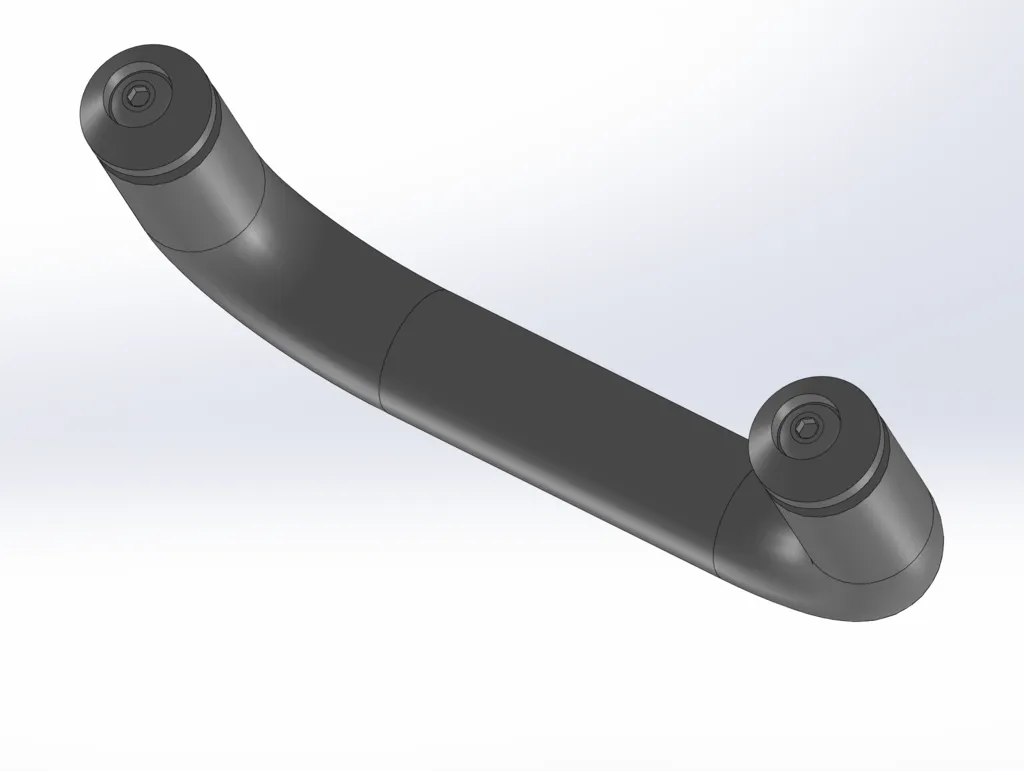 Tay cầm đơn giản cho nắp thùng rác