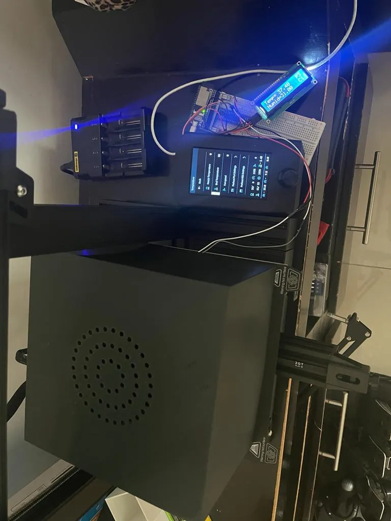 Hộp sấy filament cho bàn in 3D kích thước 215x215x140