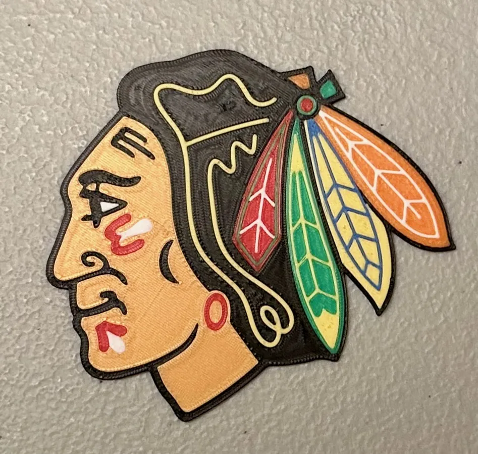 Nam châm biểu tượng Chicago Blackhawks đa sắc màu