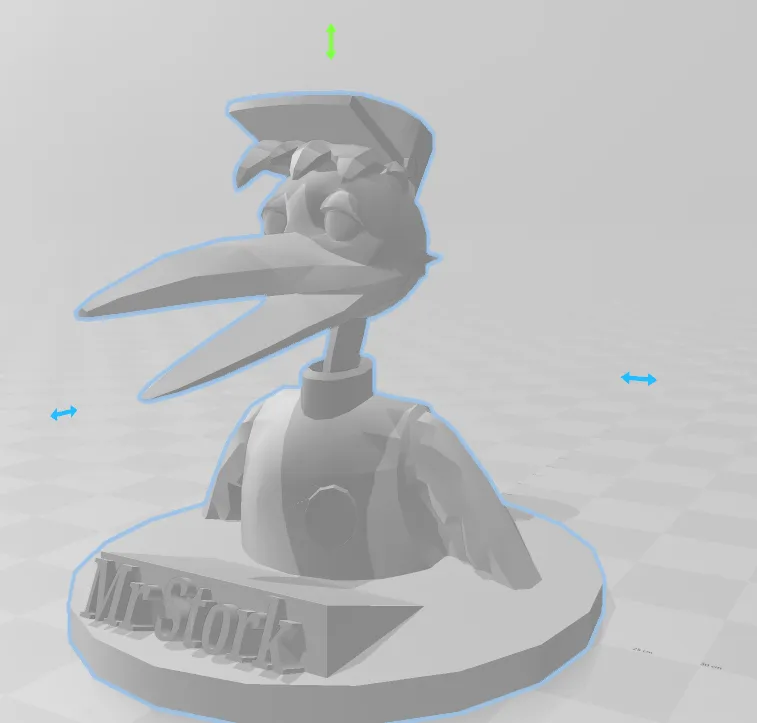 Tượng bán thân Mr Stork trong vũ trụ Disney