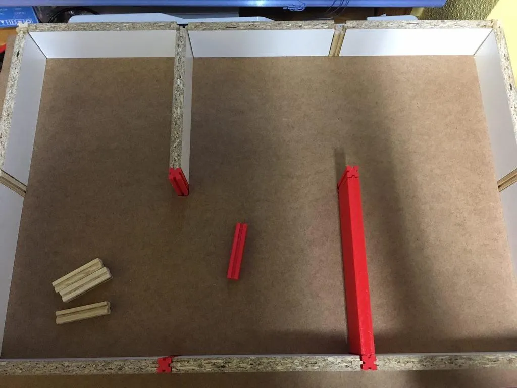 Tường và Kết nối Labyrinth Micromouse in 3D