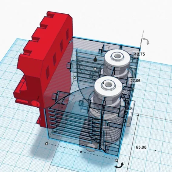 Giá đỡ đầu nóng kép E3D V6 cho máy in P3Steel
