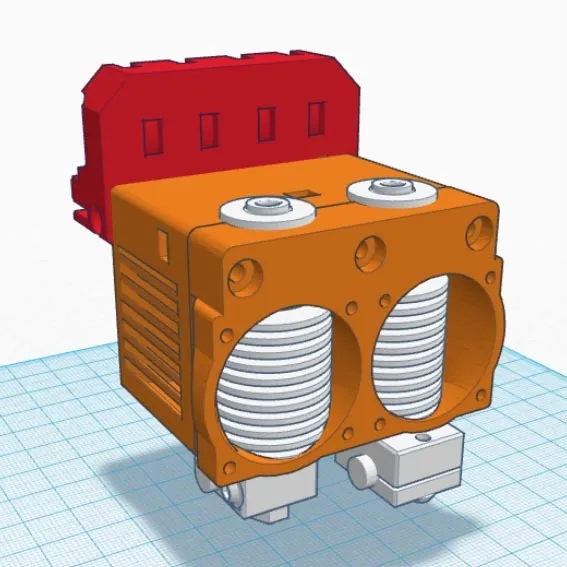 Giá đỡ đầu nóng kép E3D V6 cho máy in P3Steel