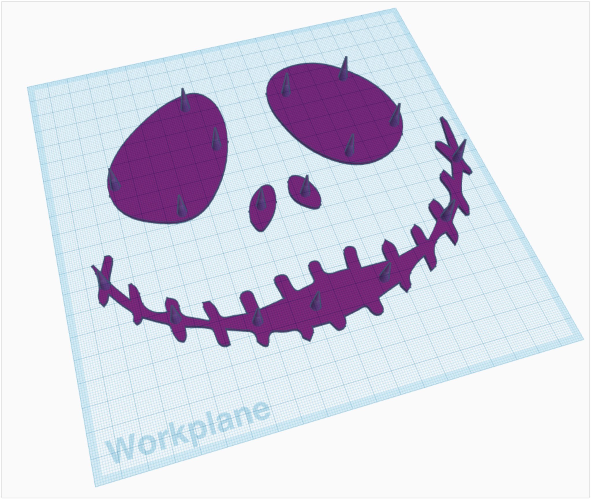 Trang trí bí ngô Halloween Jack Skellington