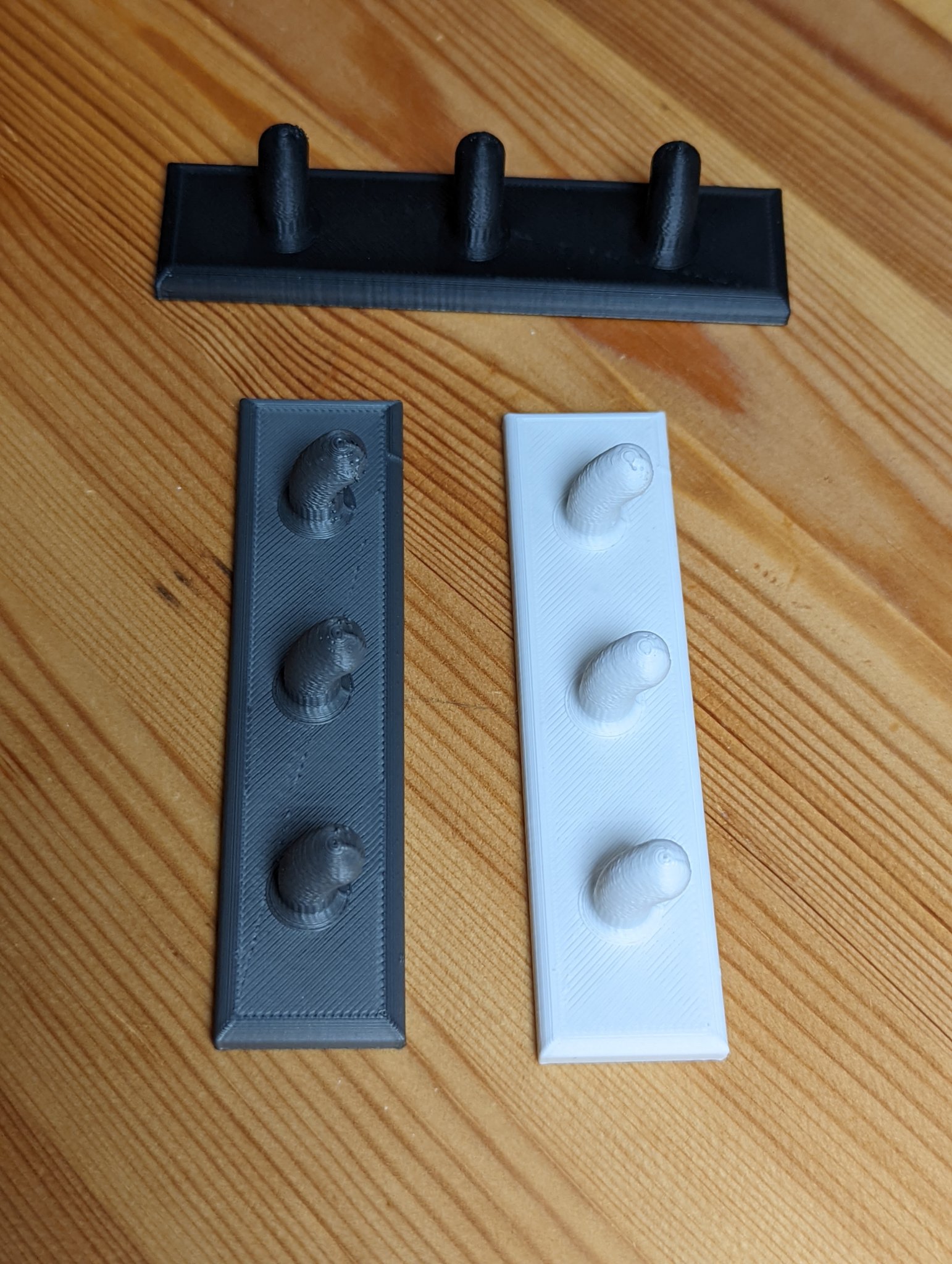 Giá đỡ chìa khóa đơn giản cho 3 vòng khóa