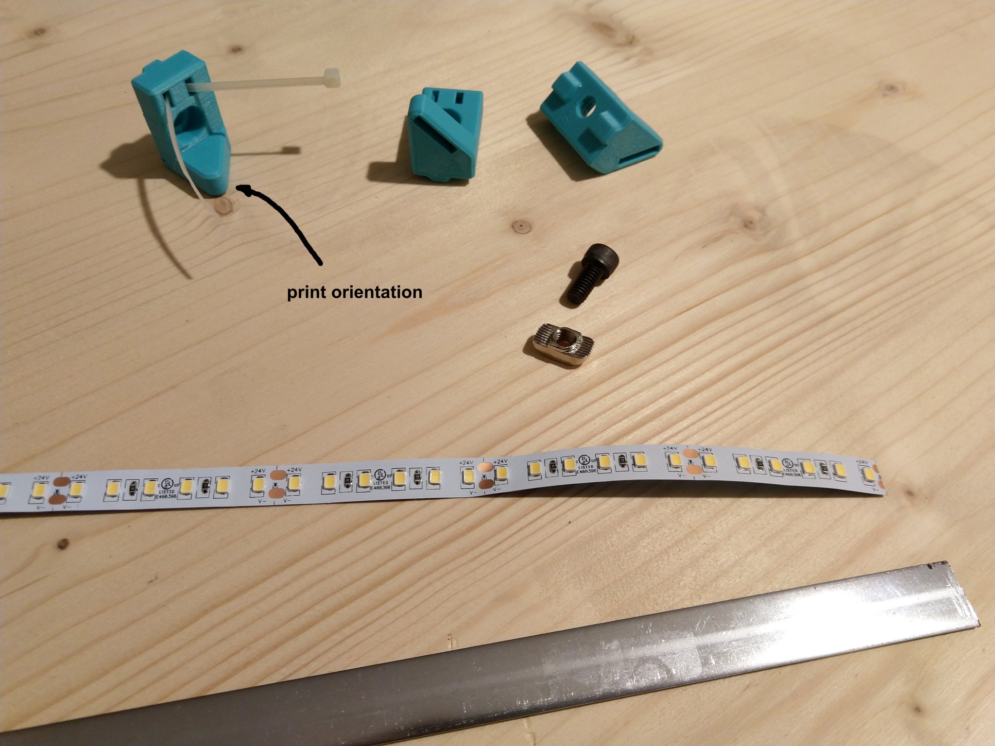 Giá đỡ LED Strip linh hoạt cho máy in 3D RatRig VCore 3