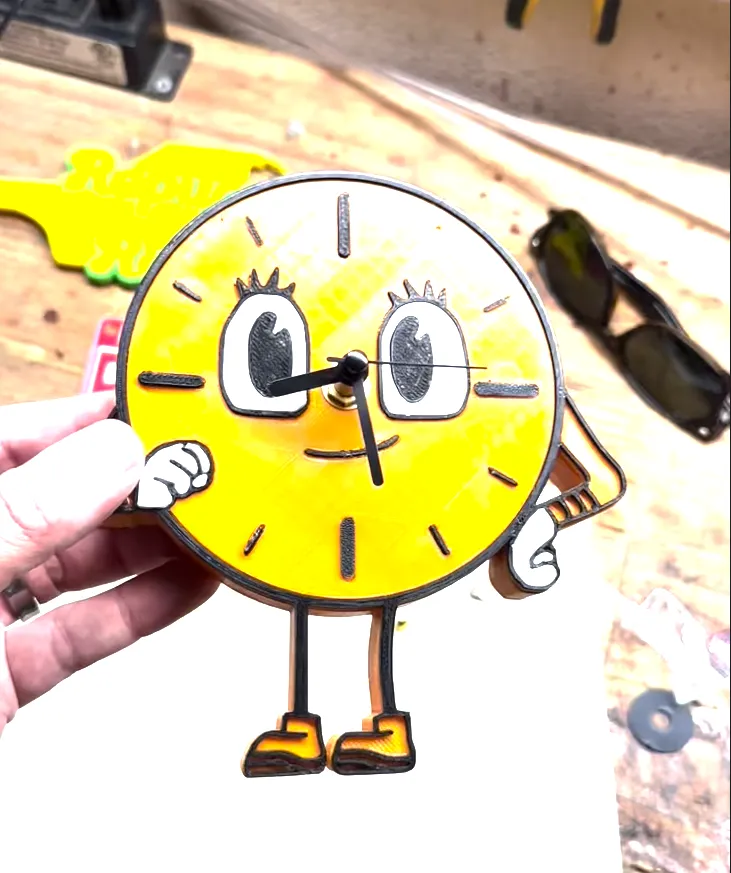 Nhân vật Miss Minutes 3 màu 4 phần