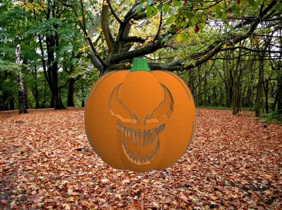 Quả bí ngô Venom độc đáo cho Halloween