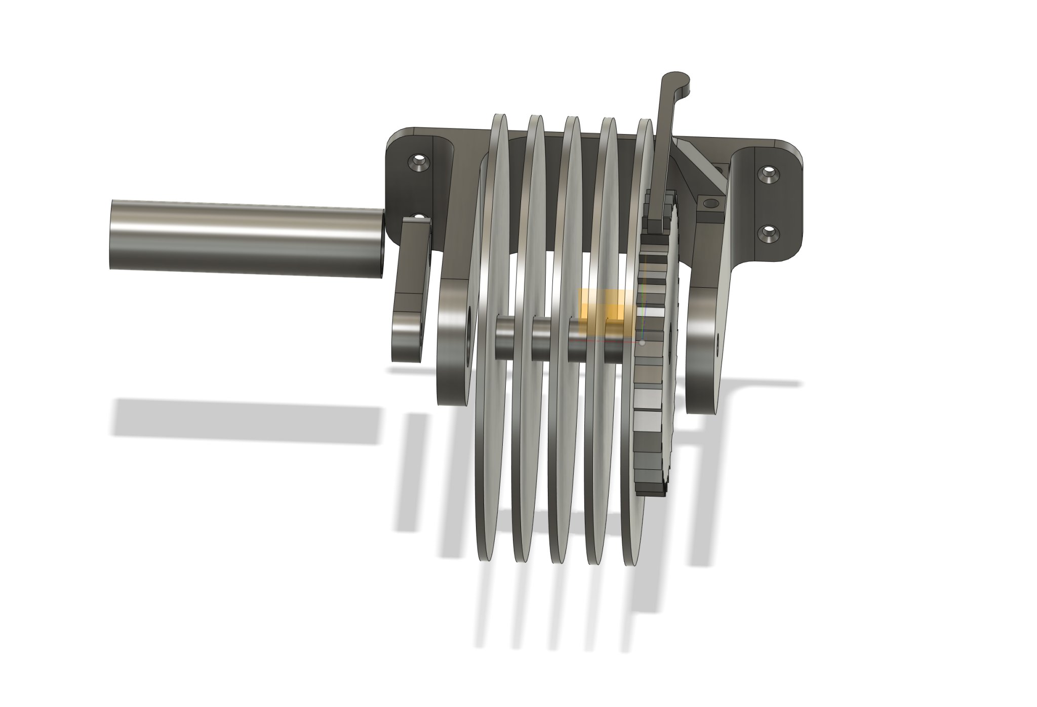 Cơ chế nâng giá phơi đồ bằng pully và tời