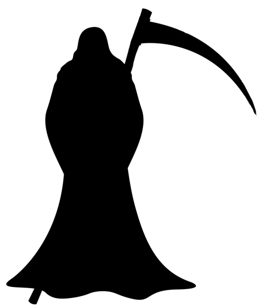 Tử thần Halloween dễ in cho trang trí