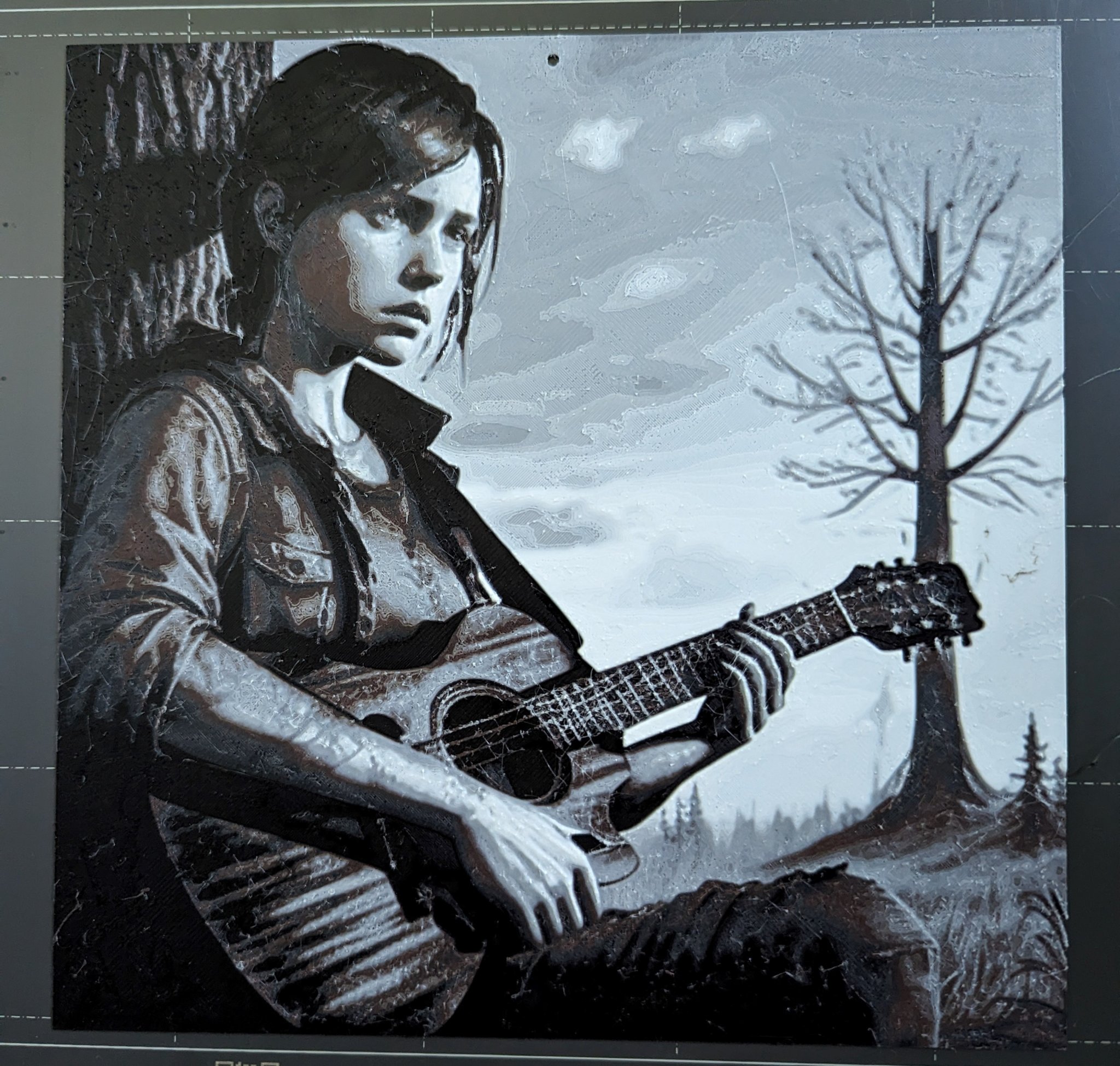 Ellie chơi guitar trong The Last of Us