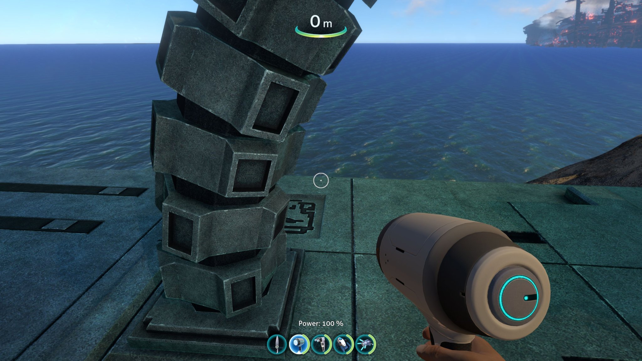 Dây cáp trang trí theo phong cách Precursor trong Subnautica